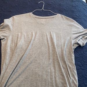 Bonobos V Neck Casual Gray Tee